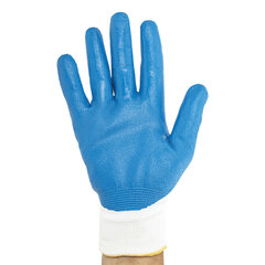 Перчатки полиэфирные ОИЛРЕЗИСТ ЛАЙТ маслобензостойкие 1 пара, 13 класс, 30-31 г, размер 8, покрытие &mdash; облив НИТРИЛОВОЕ, тактильные, СВС