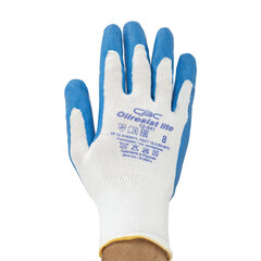 Перчатки полиэфирные ОИЛРЕЗИСТ ЛАЙТ маслобензостойкие 1 пара, 13 класс, 30-31 г, размер 8, покрытие &mdash; облив НИТРИЛОВОЕ, тактильные, СВС