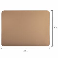 Коврик защитный напольный BRABIX, полипропилен, 90&times;120 см, бежевый, толщина 1,2 мм, 608708