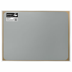 Коврик защитный напольный BRABIX, полипропилен, 90&times;120 см, серый, толщина 1,2 мм, 608709