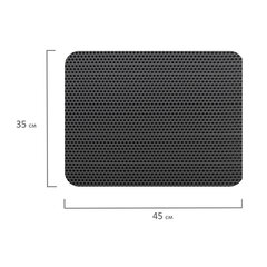 Коврик EVA / ЭВА универсальный 35&times;45 см ячеистый (СОТЫ) применим для сушки посуды, кухни, ванной, животных, цвет СЕРЫЙ, LAIMA, 608712