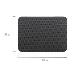 Коврик EVA / ЭВА универсальный 50&times;67см ячеистый (СОТЫ) применим для сушки посуды, кухни, ванной, прихожей, животных, цвет СЕРЫЙ LAIMA,608713
