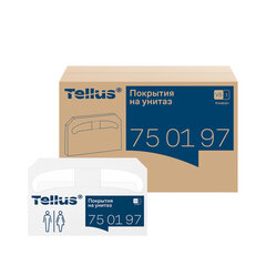 Покрытия на унитаз Tellus/<wbr/>TORK (Система V1), 1/<wbr/>2 сложения, КОМПЛЕКТ 250 шт., 37&times;41 см, Advanced, белые, 750197