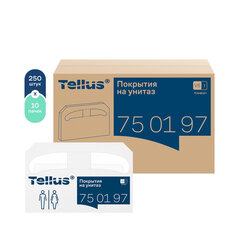 Покрытия на унитаз Tellus/<wbr/>TORK (Система V1), 1/<wbr/>2 сложения, КОМПЛЕКТ 250 шт., 37&times;41 см, Advanced, белые, 750197