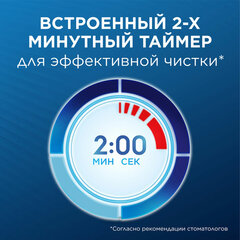Зубная щетка электрическая ORAL-B (Орал-би) Vitality Pro, БЕЛАЯ/ГОЛУБАЯ, 1 насадка