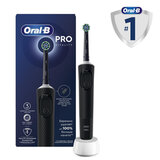 Зубная щетка электрическая ORAL-B (Орал-би) Vitality Pro, ЧЕРНАЯ, 1 насадка