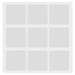 Клеевые квадраты двусторонние, 22&times;22 мм, акриловая основа, 36 шт., BRAUBERG