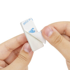 Крючки самоклеящиеся универсальные 2,5&times;4,5 см, КОМПЛЕКТ 4 шт., сталь, серебристые, LAIMA HOME, 608788