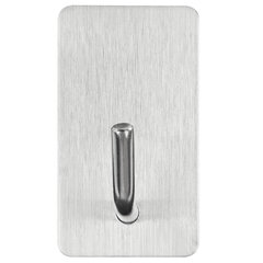 Крючки самоклеящиеся универсальные 2,5&times;4,5 см, КОМПЛЕКТ 8 шт., сталь, серебристые, LAIMA Home, 608789