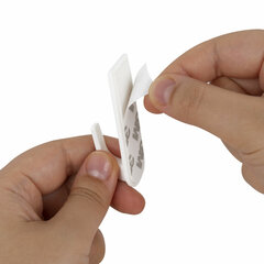 Крючки самоклеящиеся универсальные 6,6&times;2,1 см, КОМПЛЕКТ 6 шт., белые, LAIMA Home, 608793