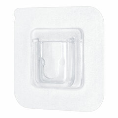 Крючки-кронштейны самоклеящиеся 6&times;6 см, КОМПЛЕКТ 10 шт., акриловый клей, LAIMA Home, 608794