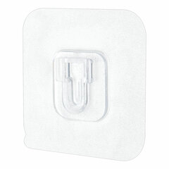 Крючки-кронштейны самоклеящиеся 6&times;6 см, КОМПЛЕКТ 10 шт., акриловый клей, LAIMA Home, 608794