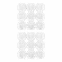 Крючки самоклеящиеся для гирлянд и проводов 1,5&times;1,5 см, КОМПЛЕКТ 18 шт., LAIMA Home, 608795