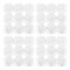 Крючки самоклеящиеся для гирлянд и проводов 1,5&times;1,5 см, КОМПЛЕКТ 36 шт., LAIMA Home, 608796