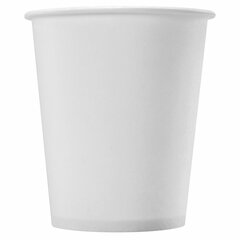 Стакан одноразовый бумажный 250/<wbr/>273 мл, D 80 мм, КОМПЛЕКТ 50 шт., однослойный, белый, холодное/<wbr/>горячее, WELDAY (ВЭЛДЭЙ), 608810