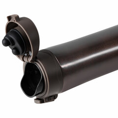 Термокружка 470 мл из нержавеющей стали SUS304, шоколадно-коричневый металлик, LAIMA, 608819