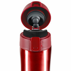 Термокружка 470 мл из нержавеющей стали SUS304, взрывной тёмно-красный металлик, LAIMA, 608822