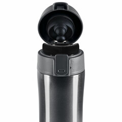 Термокружка 470 мл из нержавеющей стали SUS304, бесконечно темно-серый металлик, LAIMA, 608827