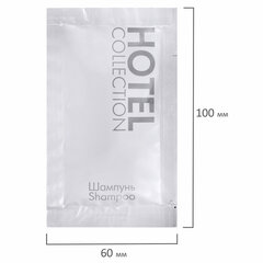 Шампунь одноразовый 10 мл, КОМПЛЕКТ 500 шт., HOTEL COLLECTION, саше, флоупак