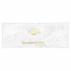 Бритвенный набор КОМПЛЕКТ 200 шт., HOTEL (крем для бритья + станок), саше, флоупак