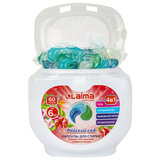 Капсулы для стирки белья большие концентрат 4 в 1, с кондиционером, "Райский сад", 60 шт., LAIMA, 608876