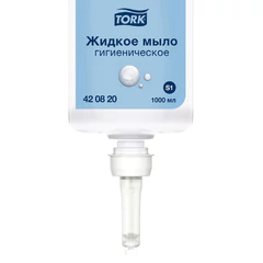 Картридж с жидким мылом одноразовый Tellus/<wbr/>TORK (Система S1) Advanced, 1 л, гигиенический эффект, 420820