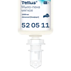 Картридж с жидким мылом-пеной одноразовый Tellus/TORK (Система S4) Advanced, мягкое, 1 л, 520511