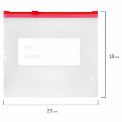 Пакеты для заморозки продуктов, 1 л, КОМПЛЕКТ 30 шт., с замком-застежкой (слайдер), LAIMA