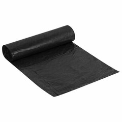 Мешки для мусора 360 л черные, в рулоне 10 шт., ПВД 30 мкм, 120&times;160 см, ЛЮБАША эконом, 608917