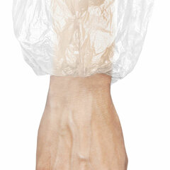 Нарукавники одноразовые прочные КОМПЛЕКТ 50 штук (25 пар) ПЭ, 24 мкм, 6 г, 25&times;40 см, ELEGREEN