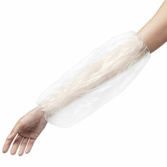 Нарукавники одноразовые прочные КОМПЛЕКТ 50 штук (25 пар) ПЭ, 24 мкм, 6 г, 25&times;40 см, ELEGREEN