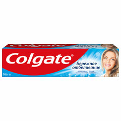 Зубная паста 100 мл COLGATE "Бережное отбеливание", с фторидом и кальцием