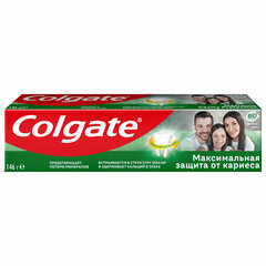 Зубная паста 100 мл COLGATE "Двойная мята", защита от кариеса, с фторидом и кальцием