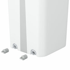 Швабра с отжимом и ведром 12л/<wbr/>9л двухкамерное, 2 насадки микрофибра, карманы с 2-х сторон, рукоятка 134-154см белый NeoMop XL, LAIMA,609149