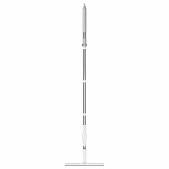 Швабра с отжимом и ведром 12л/<wbr/>9л двухкамерное, 2 насадки микрофибра, карманы с 2-х сторон, рукоятка 134-154см белый NeoMop XL, LAIMA,609149