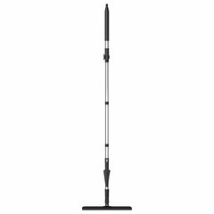 Швабра с отжимом и ведром 10л/<wbr/>7л двухкамерное, 2 насадки микрофибра, карманы с 2-х сторон, рукоятка 134-154см черный AltaMop L, LAIMA,609151