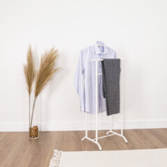 Вешалка-стойка костюмная &laquo;Стиль-3&raquo;, 1080&times;470&times;350 мм, металл, белая