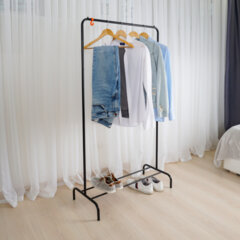 Вешалка для плечиков &laquo;Радуга-1&raquo;, 1500&times;820&times;390 мм, металл, черная