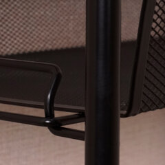 Этажерка &laquo;Ладья-13&raquo; офисно-бытовая 3 яруса, металл, черная, 43&times;17&times;75,5 см