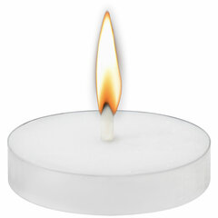 Свечи чайные Standard, до 3,5 часов горения, вес 9 г, КОМПЛЕКТ 25 шт., в гильзе, LAIMA, 609196