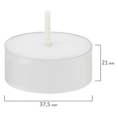 Свечи чайные Maxi Life, до 8 часов горения, вес 21 г, КОМПЛЕКТ 50 шт., в гильзе, LAIMA, 609202