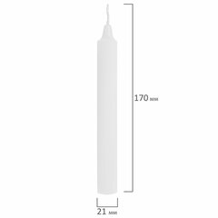 Свечи хозяйственные Maxi Life, до 6 часов, КОМПЛЕКТ 25 шт., H=170 мм, D=21 мм, в коробке, LAIMA, 609203