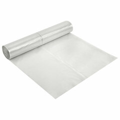 Мешки для мусора прозрачные ПРОЧНЫЕ 120 л, в рулоне 15 шт., ПВД 40 мкм, 70&times;110 см, LAIMA, 609209