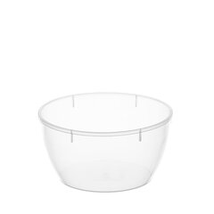 Банка с крышкой 360 мл, пластиковая, под пресервы, прозрачная, диаметр 112 мм, ВЗЛП