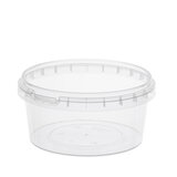 Банка с крышкой 500 мл, пластиковая под пресервы с контрольным замком, диаметр 122 мм, ВЗЛП