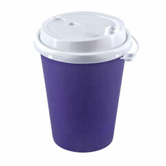 Крышка с питейником для бумажного стакана, диаметр 90 мм, матовая, белая, полипропилен, ВЗЛП