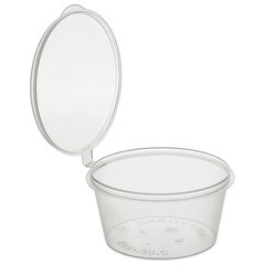 Соусник одноразовый 80 мл, Стандарт, с верхней крышкой, прозрачный, ВЗЛП