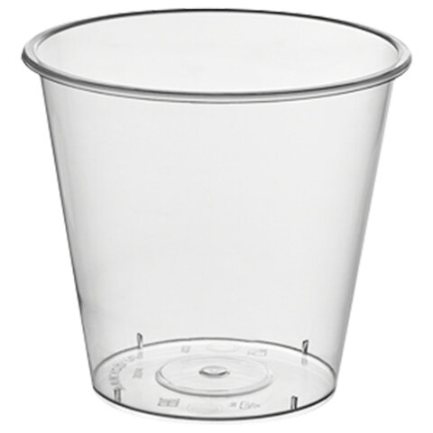 Стакан одноразовый 300 мл, пластиковый прозрачный, Bubble Cup, СВЕРХПЛОТНЫЙ, ВЗЛП, 1023ГП