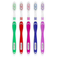 Зубная щетка средней жесткости, КОМПЛЕКТ 10 шт., LAIMA DENT, 609311