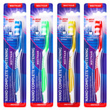 Зубная щетка жесткая Nano Complete (ассорти 4 цвета), LAIMA DENT, 609317